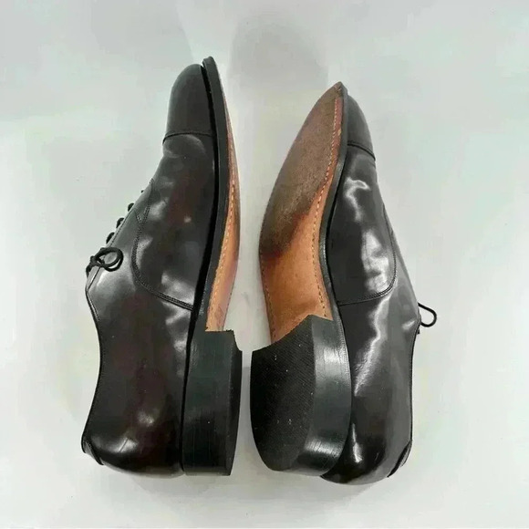 Johnston & Murphy Optima mens oxfords size 10.5 burgundy leather cap toe 90s main image 7